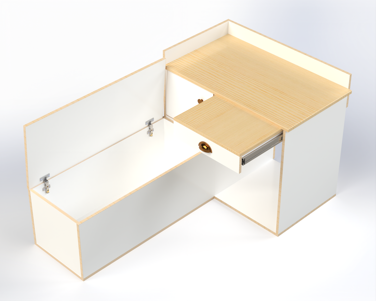 Compact campervan front unit