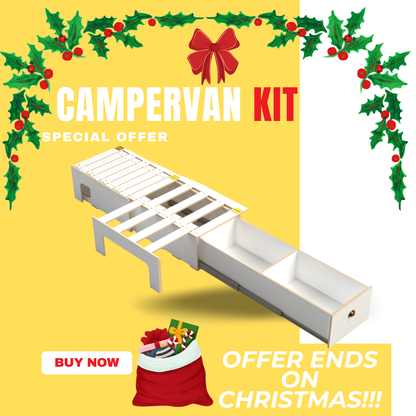 Christmas Sale of Side Sliding Bed Frame with Storage Drawer for Campervan (382mm Height)