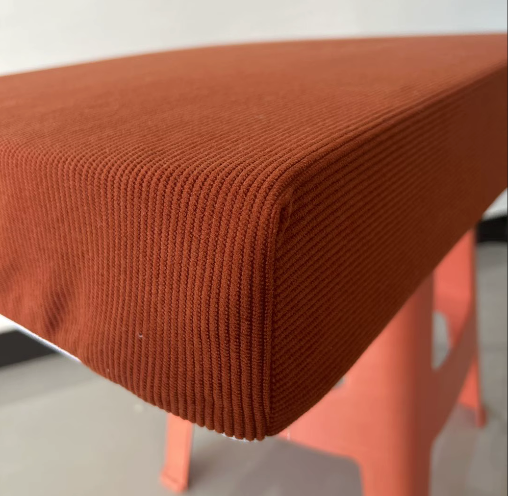 Rich Amber Corduroy: A warm, vintage-inspired amber hue that hides dirt well, resists fading, and brings a cosy, cabin-like feel to your van.