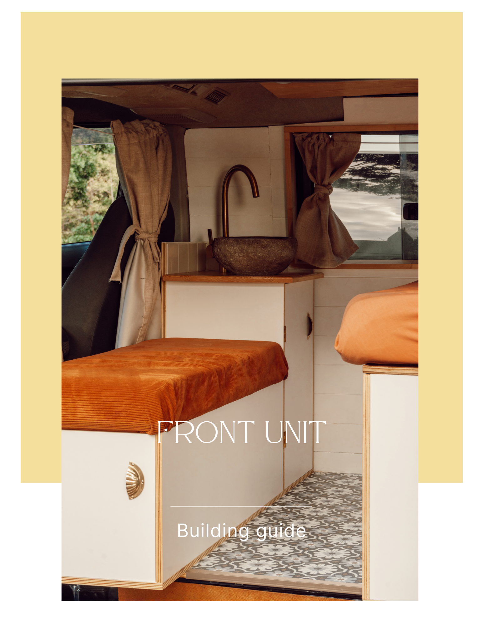 camper cabinet box kit Toyota Hiace plan